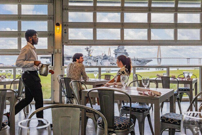 Charleston Harbor Fish House is a great seafood restaurant in Patriots Point.