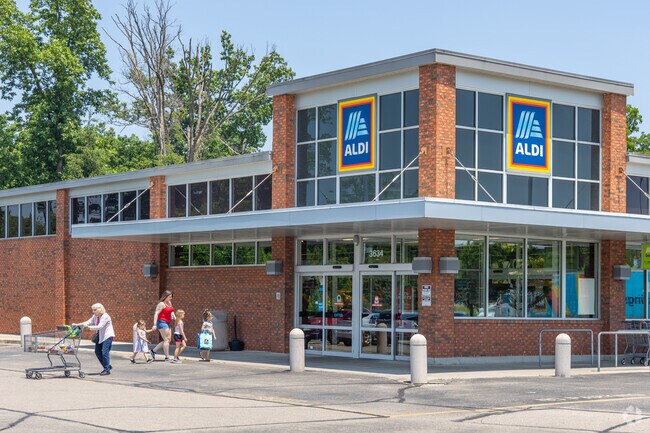For affordable groceries, residents of New England Heights can go to the nearby Aldi.