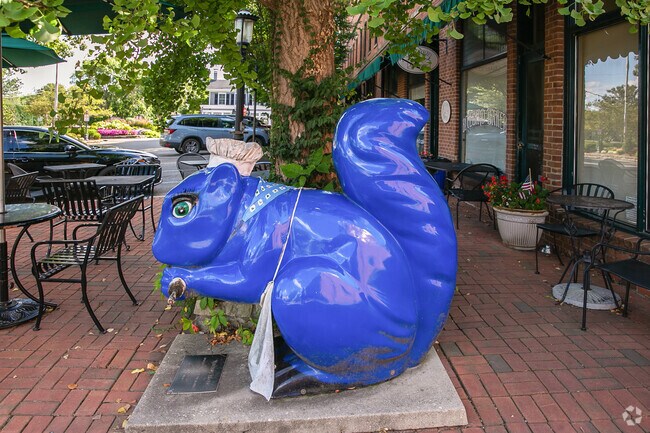 Glendale is known for having a plethora of squirrel statues scattered throughout the town.