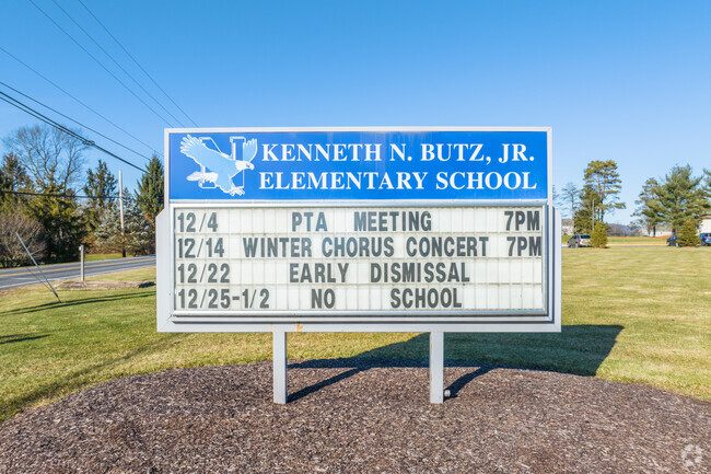 Students in grades K-4 attend Kenneth N Butz Elementary School.