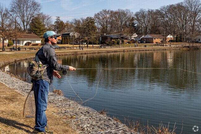 Fishing is popular at Haddon Lake Park.