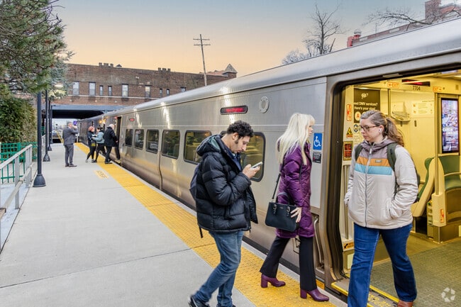 The Long Island Rail Road stops in Kew Garden.