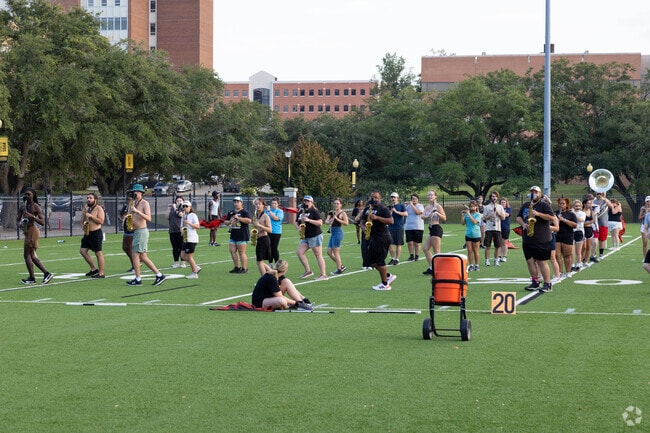 You will see many students around The Highlands when you live there.