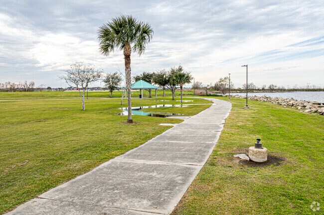 Enjoy the walking path at Laketown in Kenner.