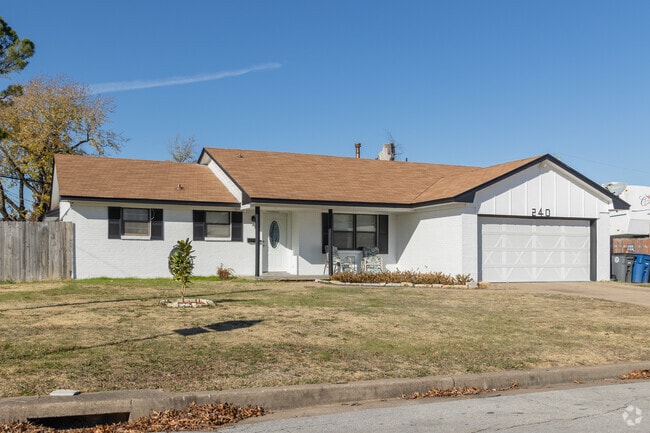 Many homes in Western Village have small covered porches.