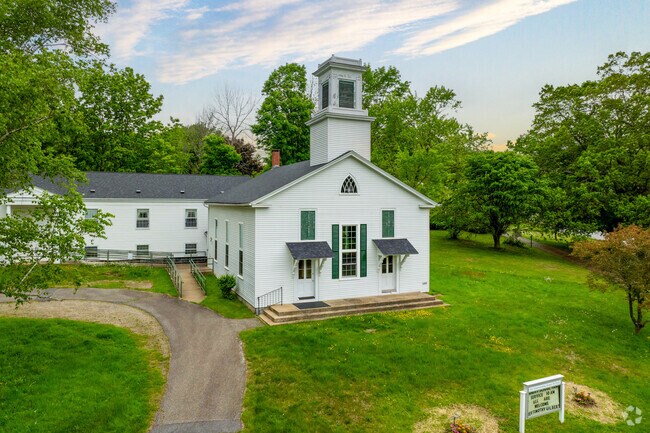 Union Congregational Church stands in the town center and hosts services and seasonal events.