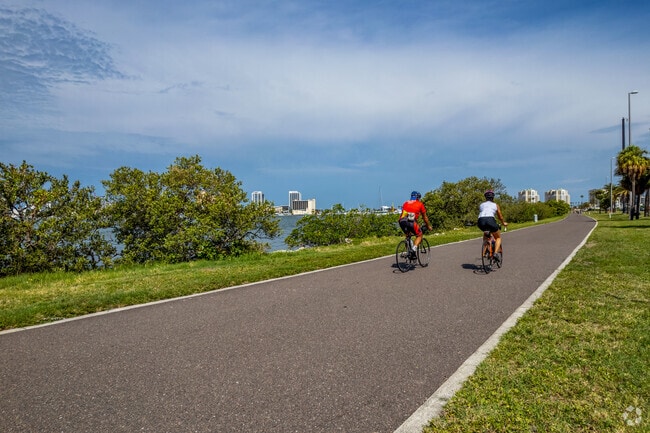 Bike ride along the waters when you live in Island Estates. Neighborhood.