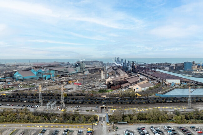 US Steel sits along Lake Michigan in Gary.