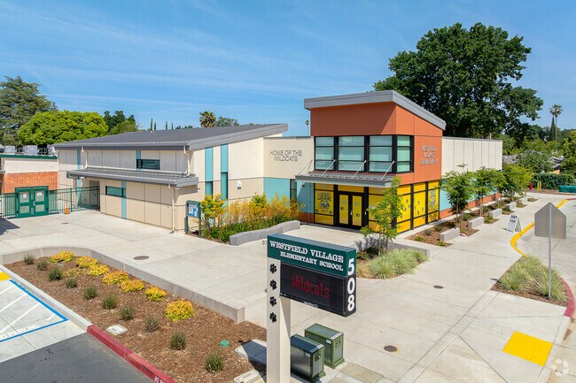 Westfield Village Elementary School has a fresh modern look.
