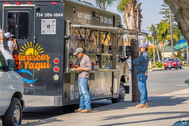Many food vendors can be found along the Santa Ana streets selling authentic foods.