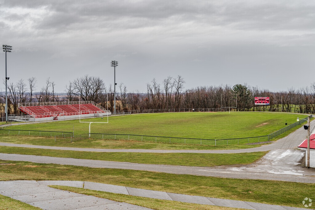 Fort Cherry Junior/Senior High School has their football field right out of the back door.