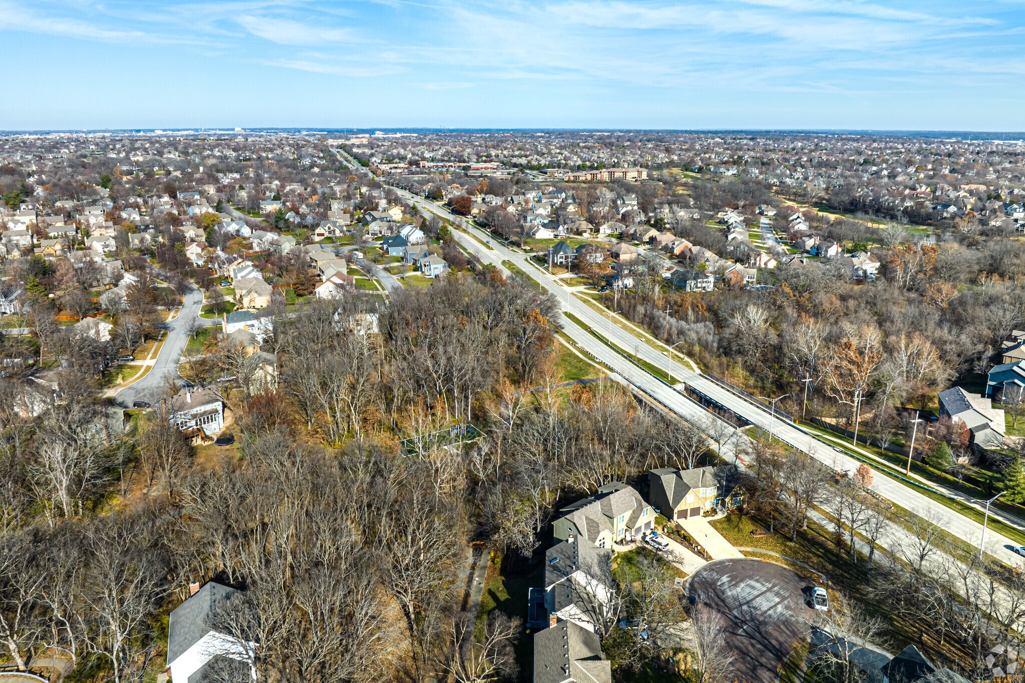 Blue Valley residents have a convenience of highways access.