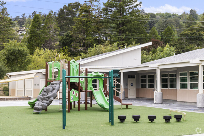 Edna Maguire Elementary School has a large playground for its students.
