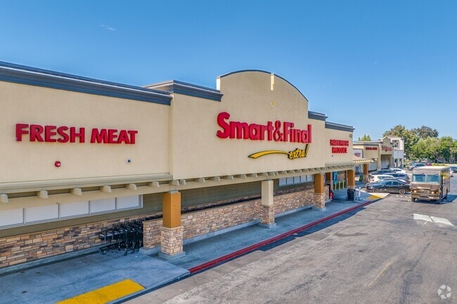 Southgate Shopping Center in Comanche, California has Smart & Final for resident's grocery needs.