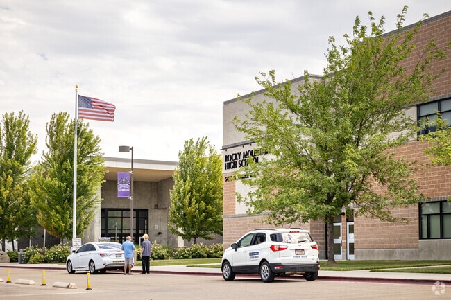 West entrance at Rocky Mountain High School.