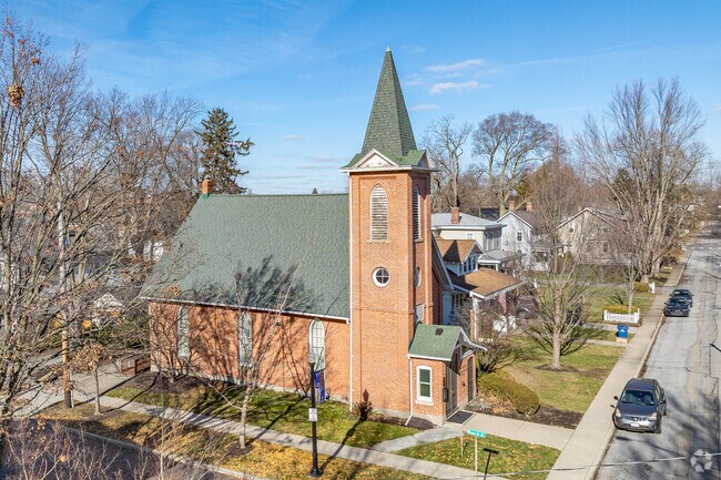 The Frank Museum of Art in Westerville, Ohio is located in the Uptown district.
