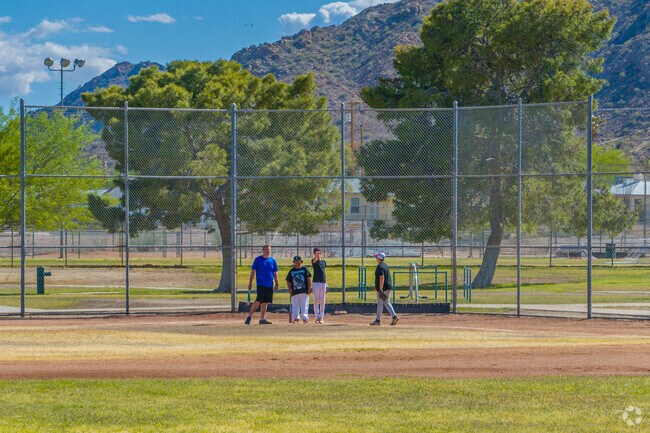 Ajo's community baseball fields hosts local games and practices, creating a hub for sports and family-friendly gatherings at Bud Walker Park.