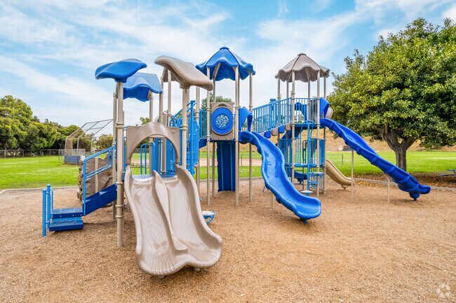 Children enjoy playing on the playgrounds at Del Cerro Elementary School.