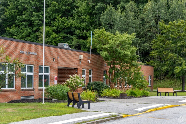 The main arrival area at the Kearsarge Regional Elementary School in Bradford, NH.