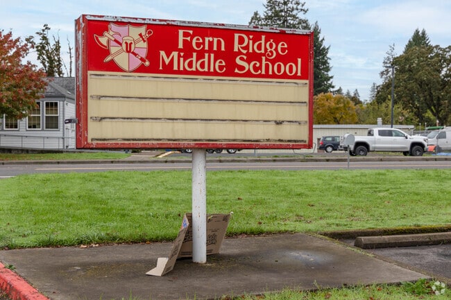 Fern Ridge Middle School has about 340 students enrolled.