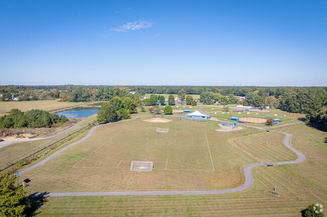 Trappe Park offers baseball fields, a soccer field and a playground.