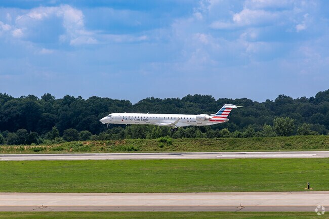 Charlotte Douglas International Airport is 17 miles north from The Palisades.