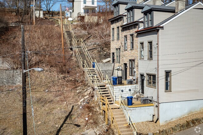 Unique steps give access to town houses in some parts of California-Kirkbride.
