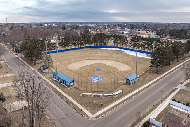 A ball field is located on the Primary School and Intermediate School property.