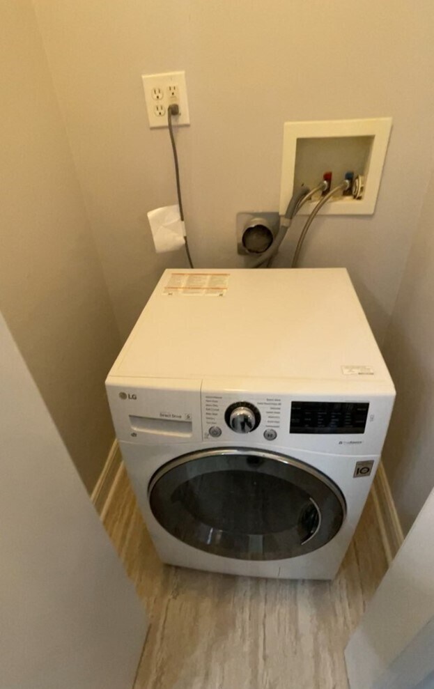 combo washer/dryer in bathroom