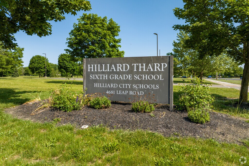 Hilliard Tharp Sixth Grade is located at 4681 Leap Road.