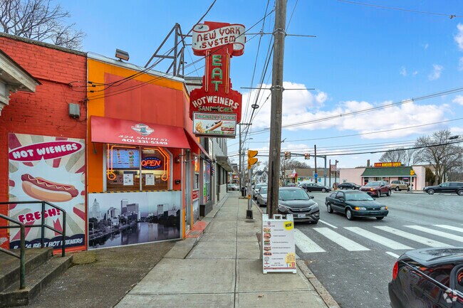 Baba's Original New York System in Smith Hill is known for its popular "All The Way" weiners.