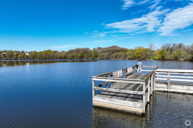 Take in the sights or try your luck fishing at the Lake Susan fishing pier in Chanhassen.