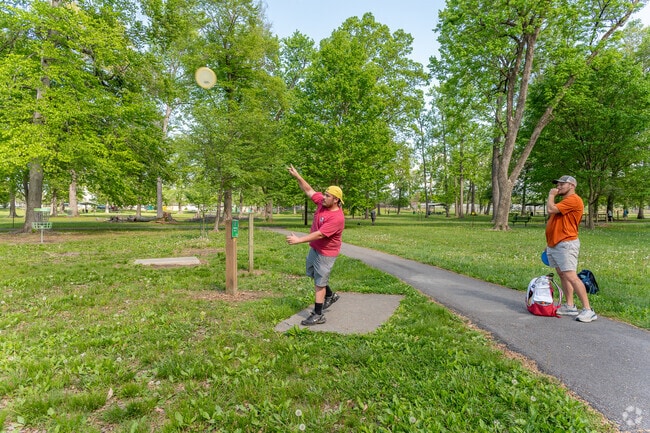 Borden Park's disc golf course is one of its most popular amenities.