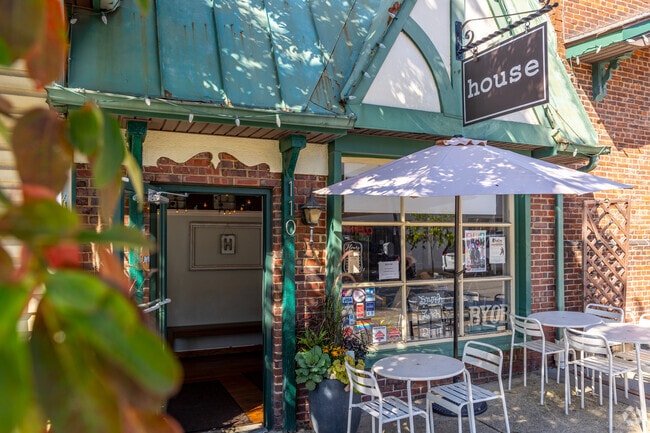 Dine on brunch or dinner outside on a nice day near Upper Providence Township at House in Media.