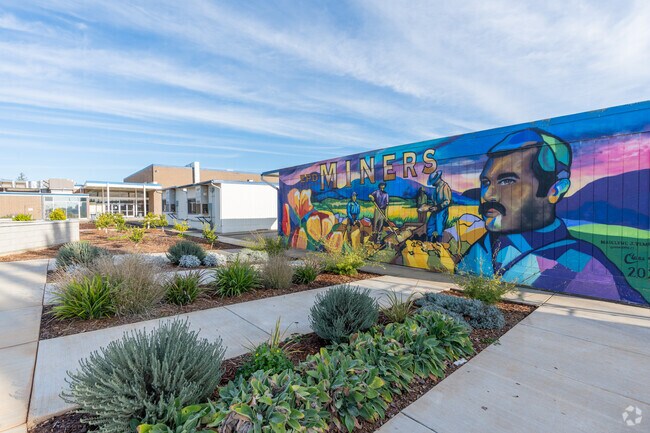 This mural can be found at Wheatland Community Day High.