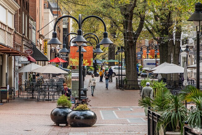 Charlottesville's Downtown Mall is its city center full of shopping and dining  options.