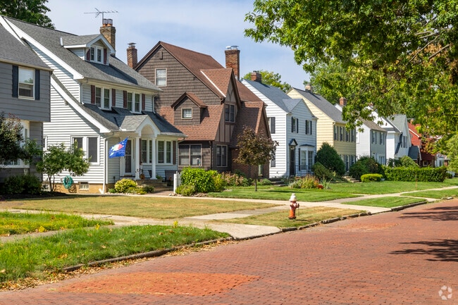 The red brick streets of Euclid’s residential area are a unique selling feature for many homes.