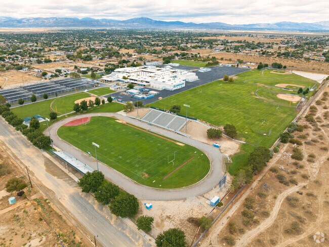 Littlerock High School has a large campus with several athletic facilities.