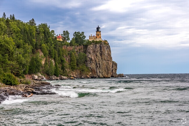 Split Rock Lighthouse State Park is a scenic landmark near Two Harbors, Minnesota.