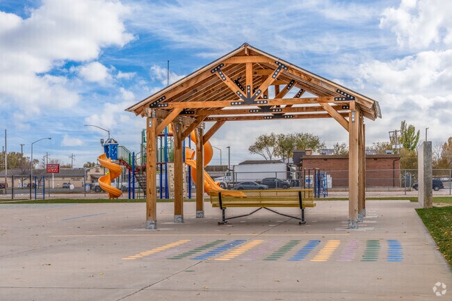 Your kids will love the playground at Delta North School.