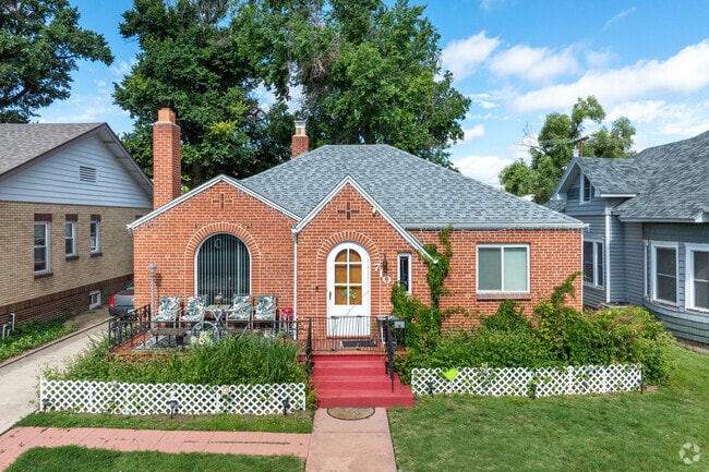 The early 1900s brick homes in La Junta stand as timeless symbols of the community’s heritage, featuring solid craftsmanship, tall windows, covered porches, and distinctive architectural details that reflect the pride and permanence of a bygone era.