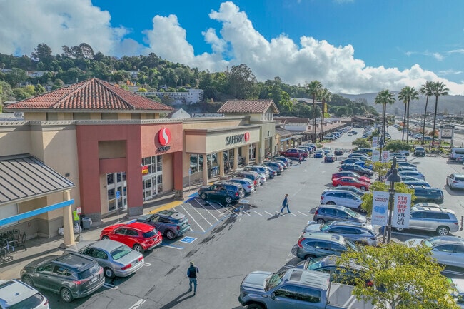 Locals get their groceries at the Strawberry Village Safeway.