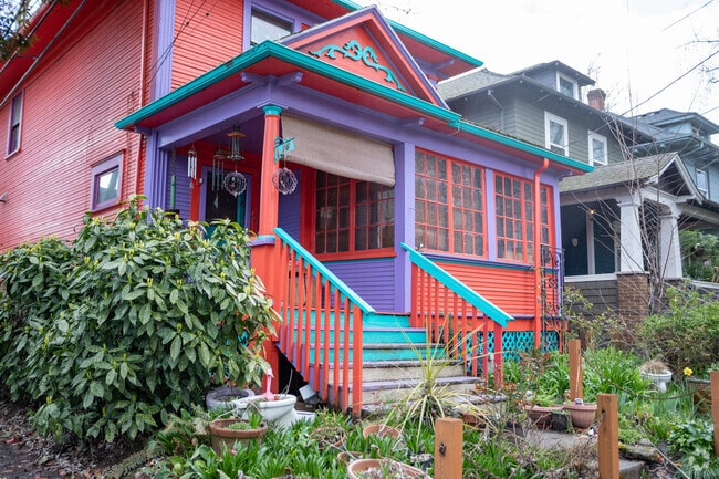 Colorful Craftsman in the Kerns Neighborhood.