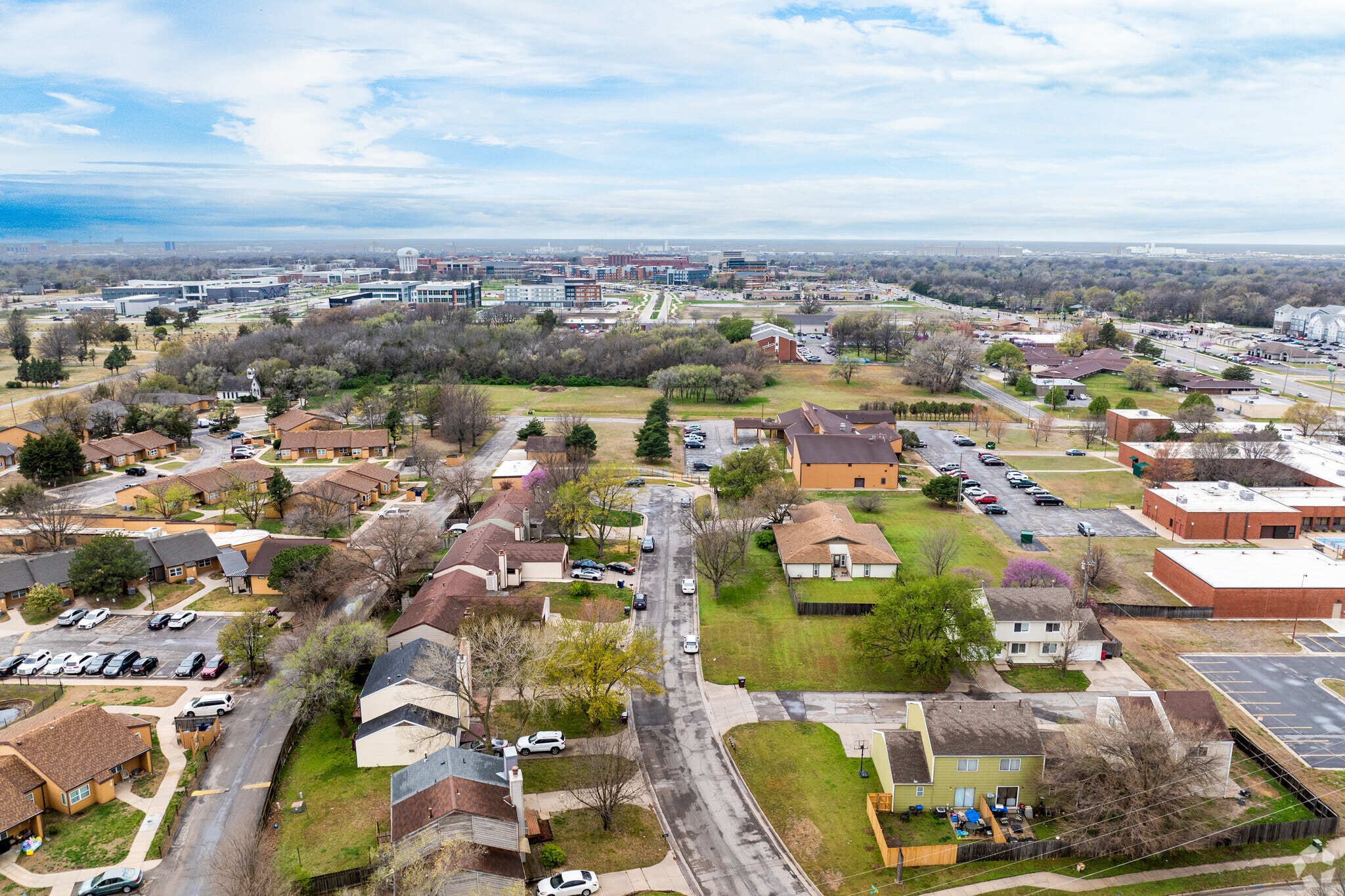 The Crestview Heights neighborhood boarders the Wichita State University Campus.