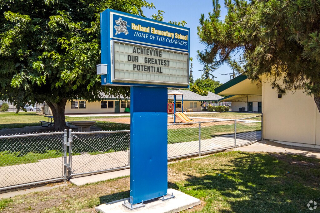 Holland Elementary School is located in the Hoover neighborhood of Fresno.