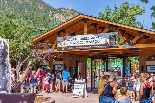 The Cheyenne Mountain Zoo is one of the top rated zoos in the nation and is located in Broadmoor Bluff.