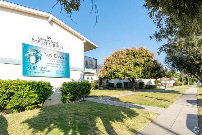 Calvary Road Baptist Academy front school entrance.