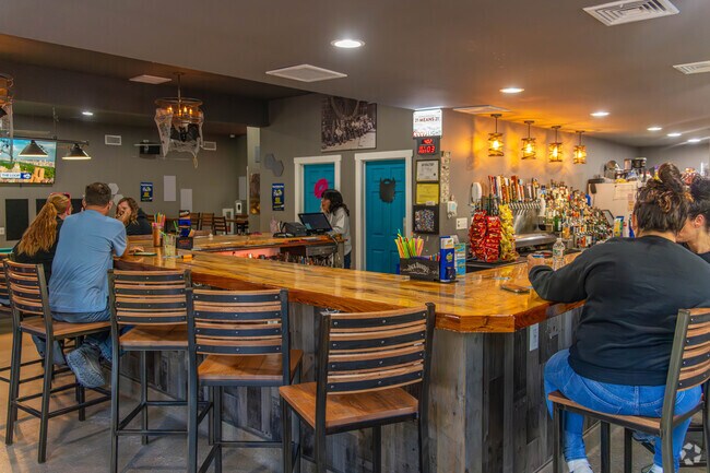 Residents come to enjoy each others company at Stew ’N Dolly’s Place in Ogdensburg.