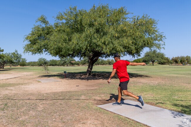 Groves Park is a Tucson hotspot for disc golf, with a large, spread out course.