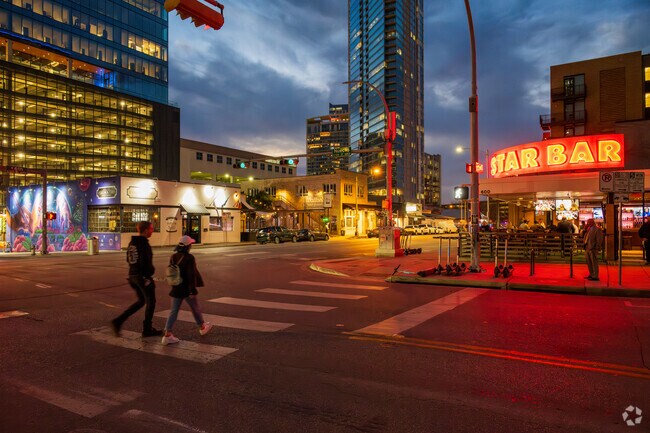 Lively atmosphere of West End.